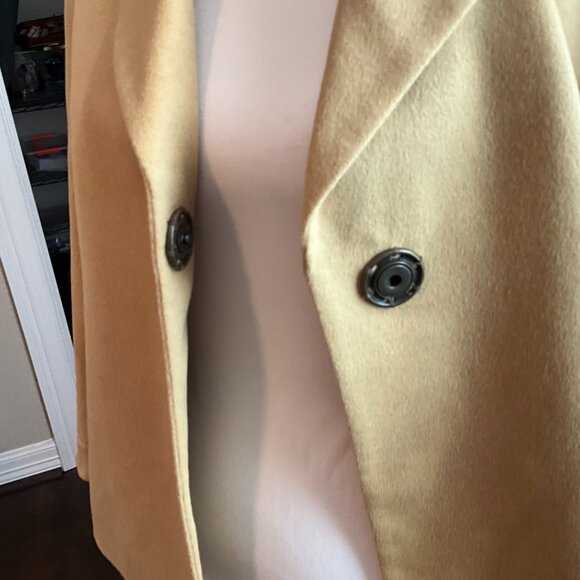 Luxury Akris Punto Women's Wool‎ & Angora Caramel Blazer Jacket Size 6 - Picture 8 of 9